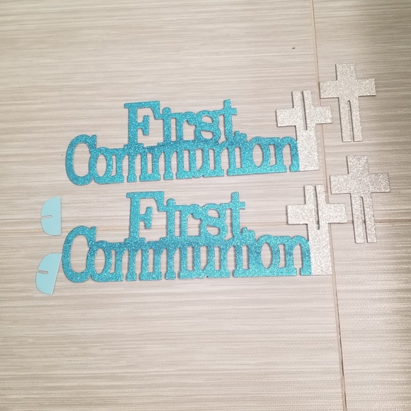 Boys HOLY COMMUNION decorations SET OF TWO - Picture 4 of 4